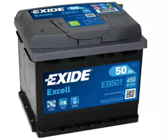 Аккумулятор 50Ah 450A Excell EXIDE EB501